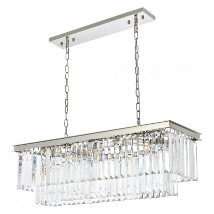 Elegant Urban Classic Chandelier - Polished Nickel, L 40" (1232D40PN-RC)