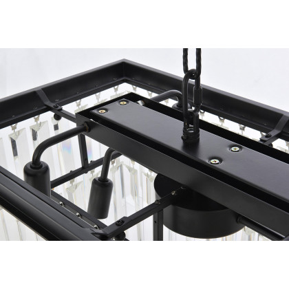 Elegant Urban Classic Chandelier - Matte Black, L 50" (1232D50MB-RC)
