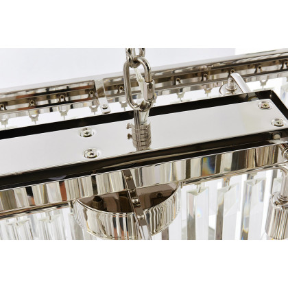 Elegant Urban Classic Chandelier - Polished Nickel, L 50" (1232D50PN-RC)