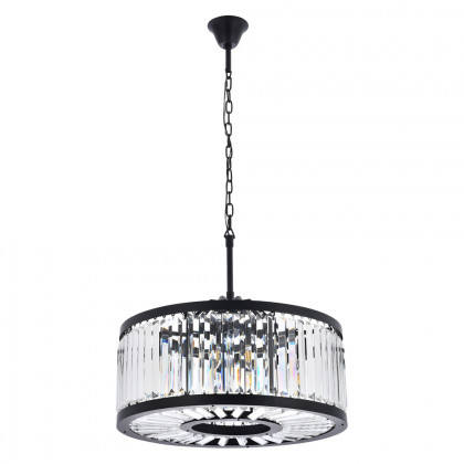 Elegant Urban Classic Chandelier - Matte Black, L 28" (1233D28MB-RC)