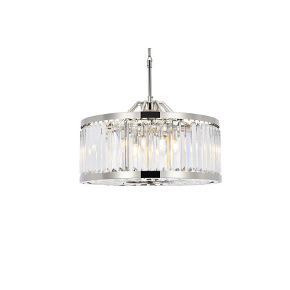 Elegant Urban Classic Chandelier - Polished Nickel, L 28" (1233D28PN-RC)