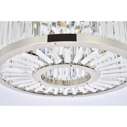 Elegant Urban Classic Chandelier - Polished Nickel, L 28" (1233D28PN-RC)