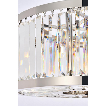 Elegant Urban Classic Chandelier - Polished Nickel, L 28" (1233D28PN-RC)