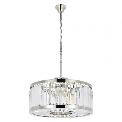 Elegant Urban Classic Chandelier - Polished Nickel, L 28" (1233D28PN-RC)