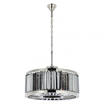 Elegant Urban Classic Chandelier - Polished Nickel/Silver, L 28" (1233D28PN-SS-RC)
