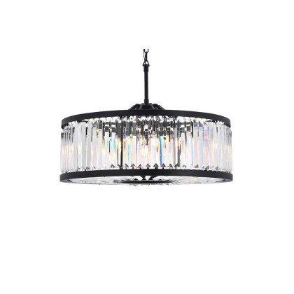 Elegant Urban Classic Chandelier - Matte Black, L 35.5" (1233D35MB-RC)