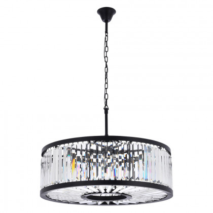 Elegant Urban Classic Chandelier - Matte Black, L 35.5" (1233D35MB-RC)