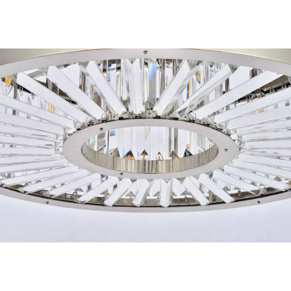Elegant Urban Classic Chandelier - Polished Nickel, L 35.5" (1233D35PN-RC)
