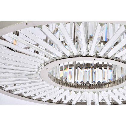Elegant Urban Classic Chandelier - Polished Nickel, L 43.5" (1233G43PN-RC)