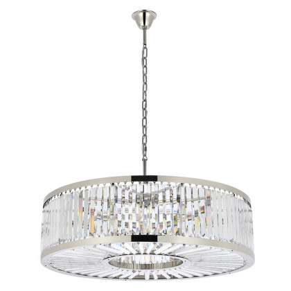 Elegant Urban Classic Chandelier - Polished Nickel, L 43.5" (1233G43PN-RC)