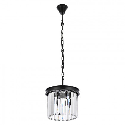 Elegant Urban Classic Pendant - Matte Black, L 12" (1238D12MB-RC)