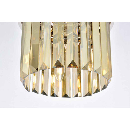 Elegant Urban Classic Pendant - Polished Nickel/Gold, L 12" (1238D12PN-GT-RC)