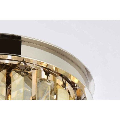 Elegant Urban Classic Pendant - Polished Nickel/Gold, L 12" (1238D12PN-GT-RC)