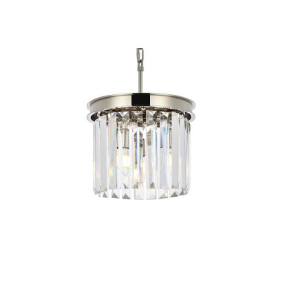 Elegant Urban Classic Pendant - Polished Nickel, L 12" (1238D12PN-RC)