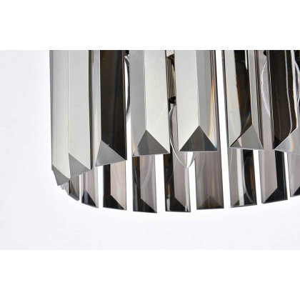 Elegant Urban Classic Pendant - Polished Nickel/Silver, L 12" (1238D12PN-SS-RC)