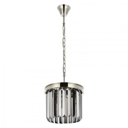 Elegant Urban Classic Pendant - Polished Nickel/Silver, L 12" (1238D12PN-SS-RC)