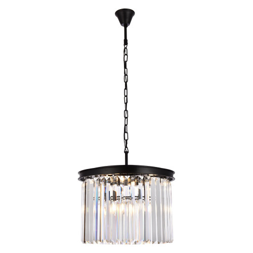 Elegant Urban Classic Pendant - Matte Black, L 20" (1238D20MB-RC)