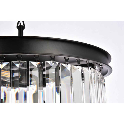 Elegant Urban Classic Pendant - Matte Black, L 20" (1238D20MB-RC)