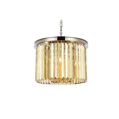 Elegant Urban Classic Pendant - Polished Nickel/Gold, L 20" (1238D20PN-GT-RC)