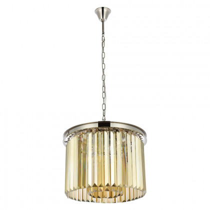 Elegant Urban Classic Pendant - Polished Nickel/Gold, L 20" (1238D20PN-GT-RC)