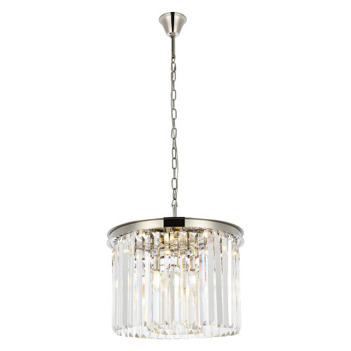 Elegant Urban Classic Pendant - Polished Nickel, L 20" (1238D20PN-RC)