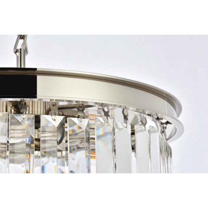 Elegant Urban Classic Pendant - Polished Nickel, L 20" (1238D20PN-RC)