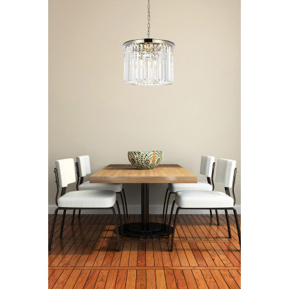 Elegant Urban Classic Pendant - Polished Nickel, L 20" (1238D20PN-RC)