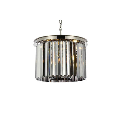 Elegant Urban Classic Pendant - Polished Nickel/Silver, L 20" (1238D20PN-SS-RC)