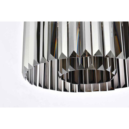 Elegant Urban Classic Pendant - Polished Nickel/Silver, L 20" (1238D20PN-SS-RC)