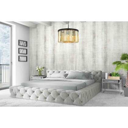 Elegant Urban Classic Pendant - Matte Black/Gold, L 26" (1238D26MB-GT-RC)