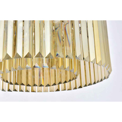 Elegant Urban Classic Pendant - Polished Nickel/Gold, L 26" (1238D26PN-GT-RC)