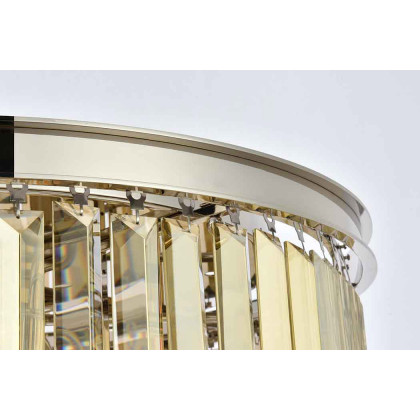 Elegant Urban Classic Pendant - Polished Nickel/Gold, L 26" (1238D26PN-GT-RC)