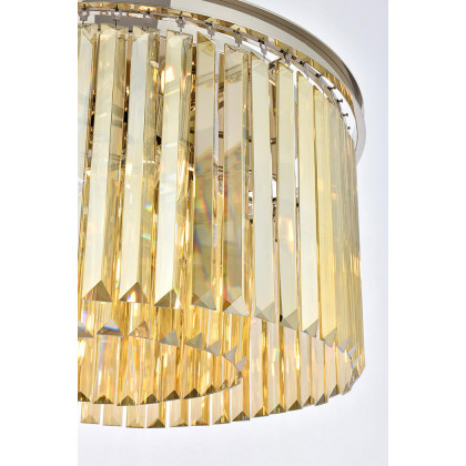 Elegant Urban Classic Pendant - Polished Nickel/Gold, L 26" (1238D26PN-GT-RC)