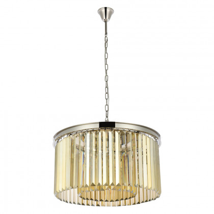 Elegant Urban Classic Pendant - Polished Nickel/Gold, L 26" (1238D26PN-GT-RC)