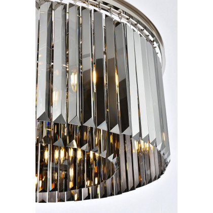 Elegant Urban Classic Pendant - Polished Nickel/Silver, L 31.5" (1238D31PN-SS-RC)
