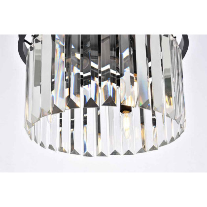 Elegant Urban Classic Flush Mount - Matte Black, L 16" (1238F16MB-RC)