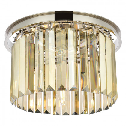 Elegant Urban Classic Flush Mount - Polished Nickel/Gold, L 16" (1238F16PN-GT-RC)