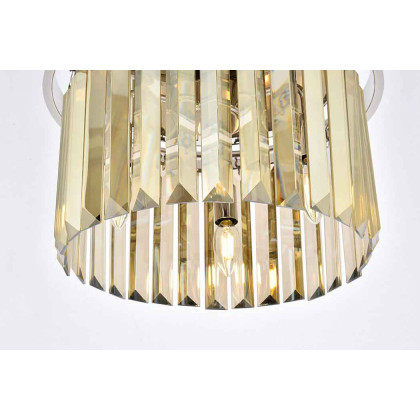 Elegant Urban Classic Flush Mount - Polished Nickel/Gold, L 16" (1238F16PN-GT-RC)