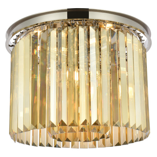 Elegant Urban Classic Flush Mount - Polished Nickel/Gold, L 20" (1238F20PN-GT-RC)