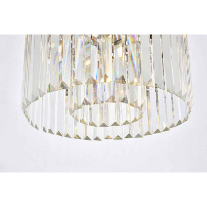 Elegant Urban Classic Flush Mount - Polished Nickel, L 20" (1238F20PN-RC)