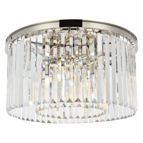 Elegant Urban Classic Flush Mount - Polished Nickel, L 26" (1238F26PN-RC)