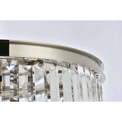 Elegant Urban Classic Flush Mount - Polished Nickel, L 26" (1238F26PN-RC)