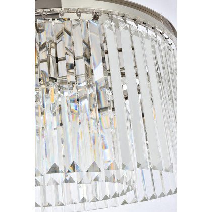 Elegant Urban Classic Flush Mount - Polished Nickel, L 26" (1238F26PN-RC)