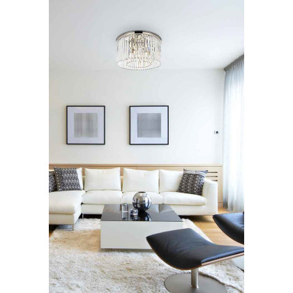 Elegant Urban Classic Flush Mount - Polished Nickel, L 26" (1238F26PN-RC)