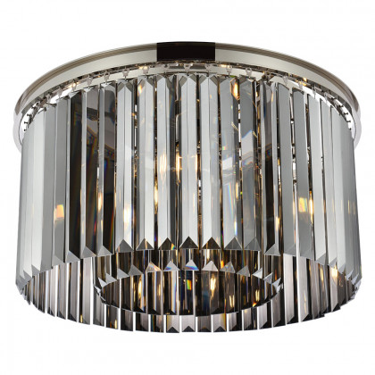 Elegant Urban Classic Flush Mount - Polished Nickel/Silver, L 26" (1238F26PN-SS-RC)
