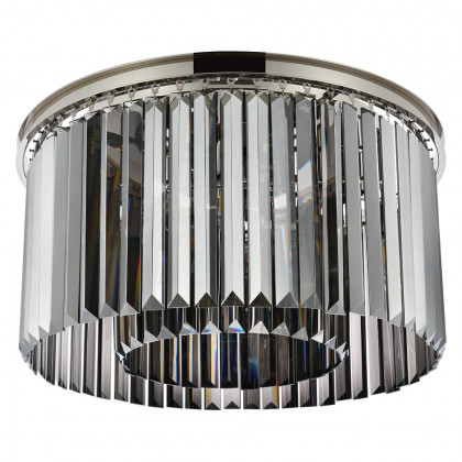 Elegant Urban Classic Flush Mount - Polished Nickel/Silver, L 26" (1238F26PN-SS-RC)