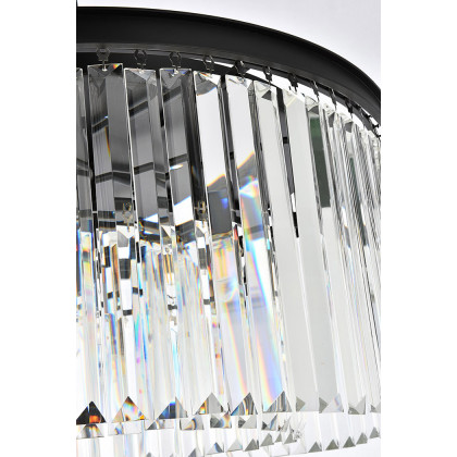 Elegant Urban Classic Flush Mount - Matte Black, L 31.5" (1238F31MB-RC)