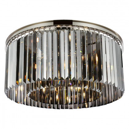 Elegant Urban Classic Flush Mount - Polished Nickel/Silver, L 31.5" (1238F31PN-SS-RC)