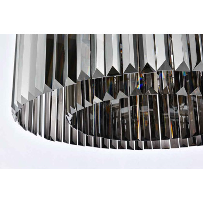 Elegant Urban Classic Flush Mount - Polished Nickel/Silver, L 31.5" (1238F31PN-SS-RC)