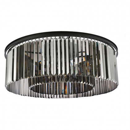 Elegant Urban Classic Flush Mount - Matte Black/Silver, L 43.5" (1238F43MB-SS-RC)